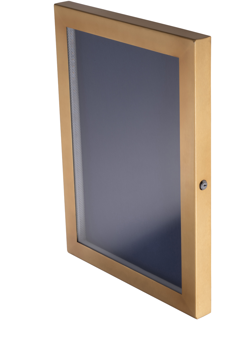 Cafe A2 Antique Brass Menu Case