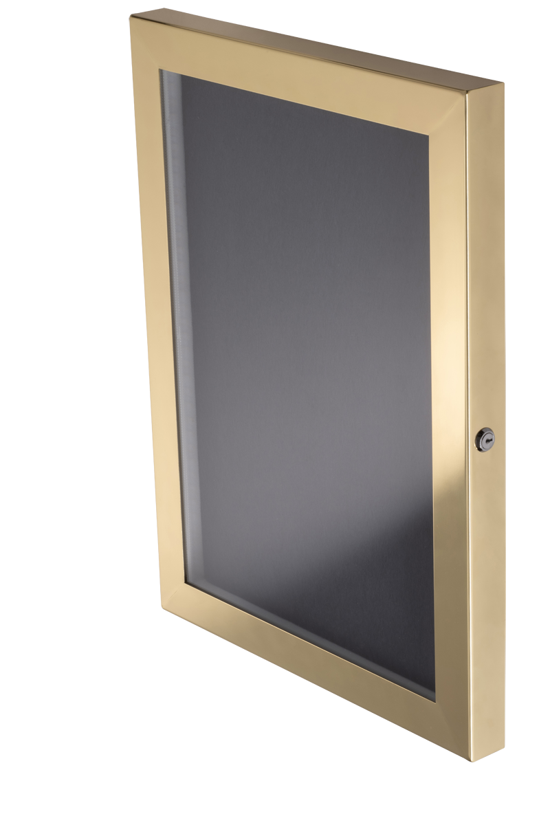 Cafe A2 Brass Menu Case