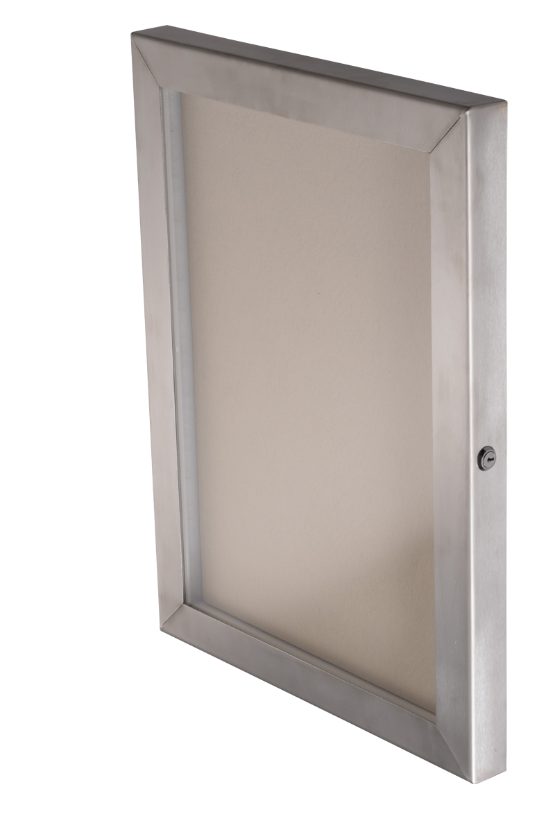 Cafe A2 Brushed Stainless Steel Menu Case