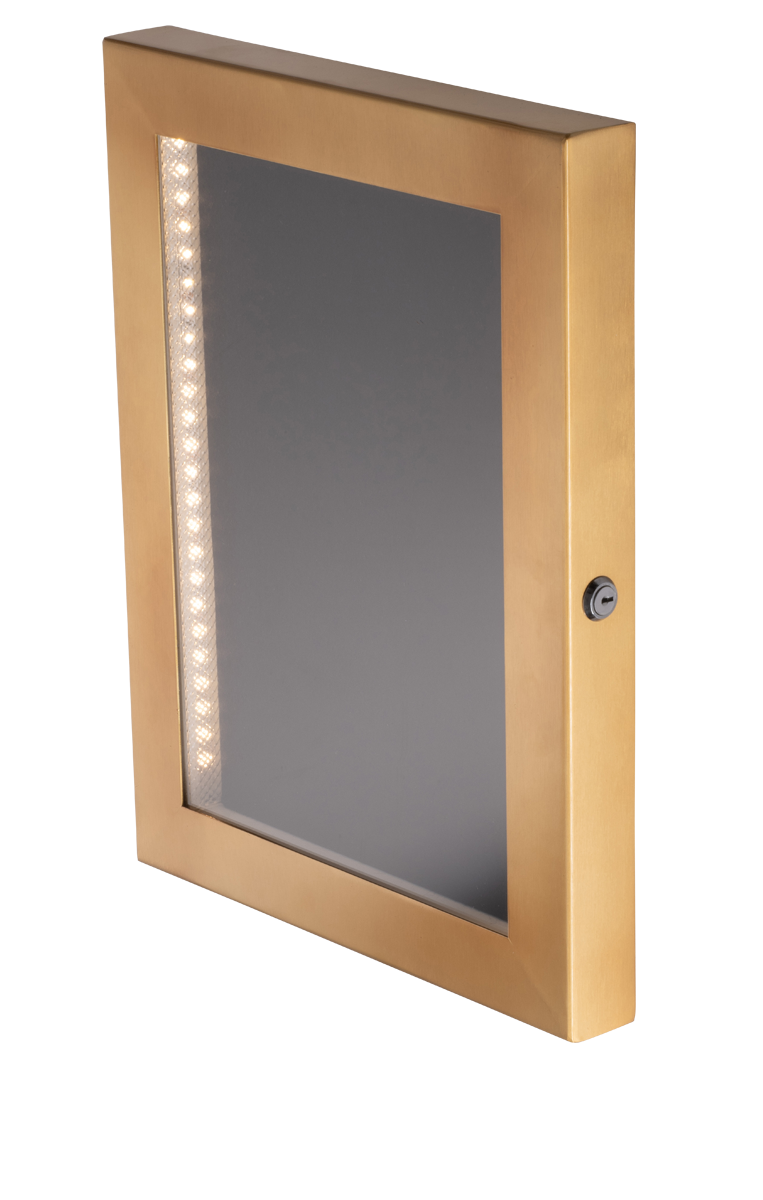 Cafe A3 Antique Brass Menu Case