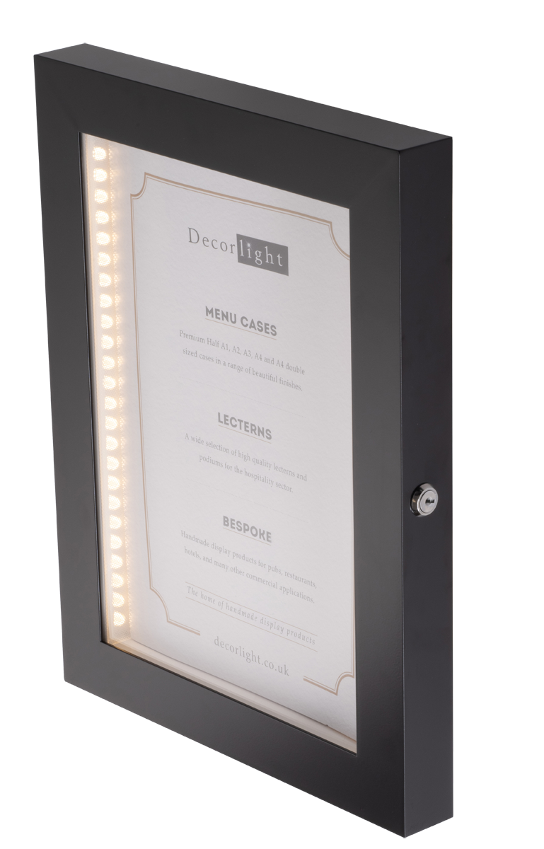 Cafe A3 Black Menu Case