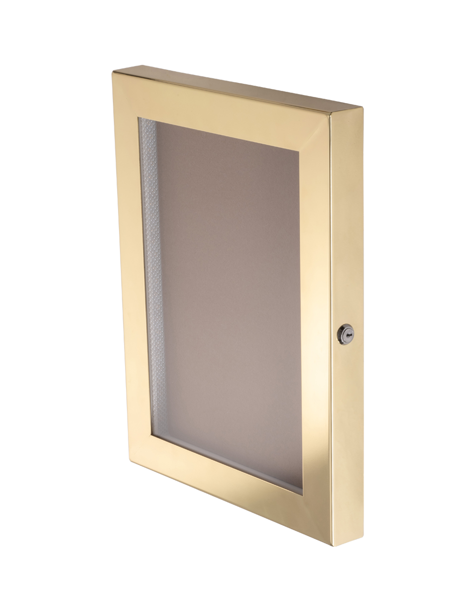 Cafe A3 Brass Menu Case