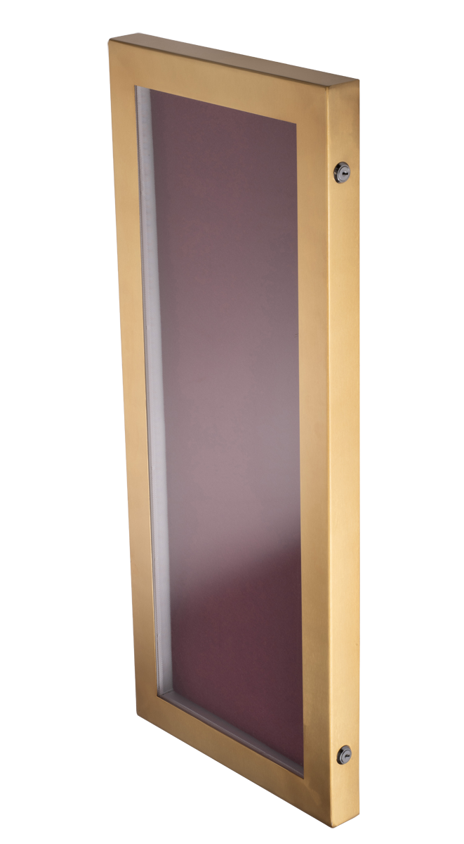 Cafe A1 Half Antique Brass Menu Case