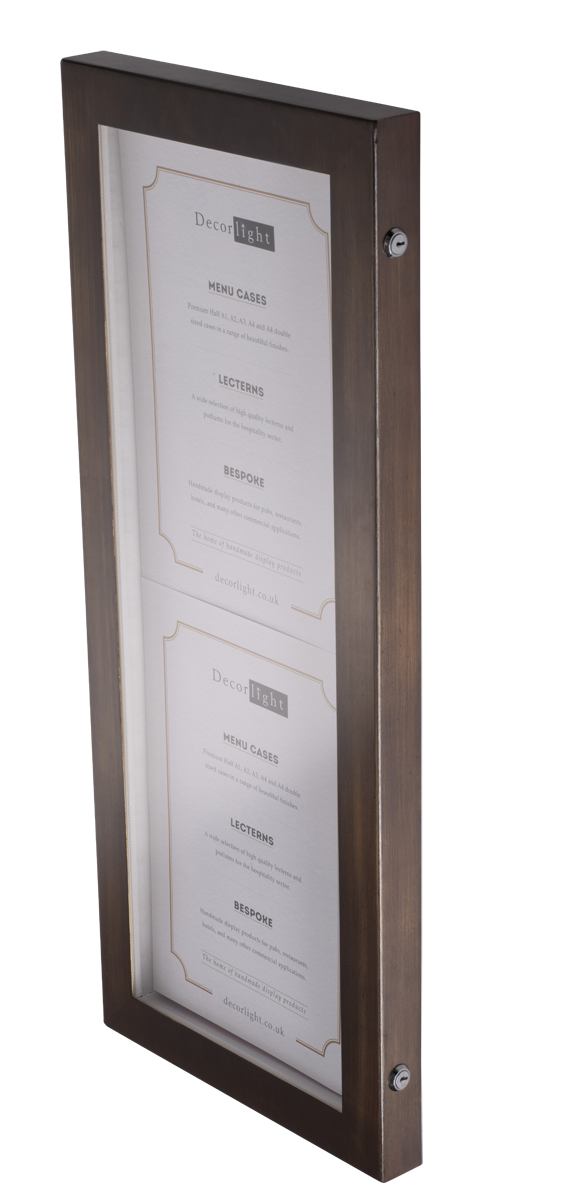 Cafe A1 Half Antique Bronze Menu Case