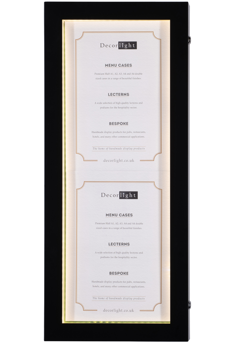Cafe A1 Half Black Menu Case
