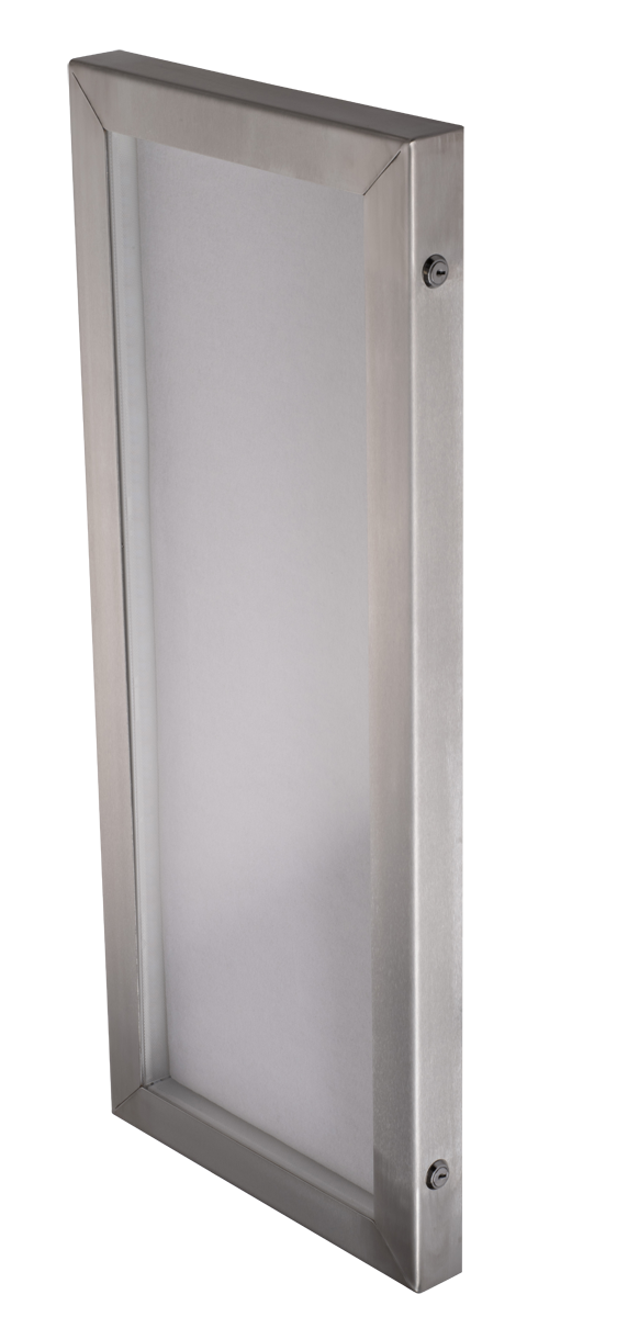 Cafe A1 Half Brushed Stainless Steel Menu Case