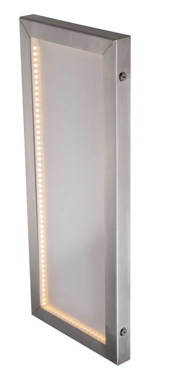 Cafe A1 Half Brushed Stainless Steel Menu Case