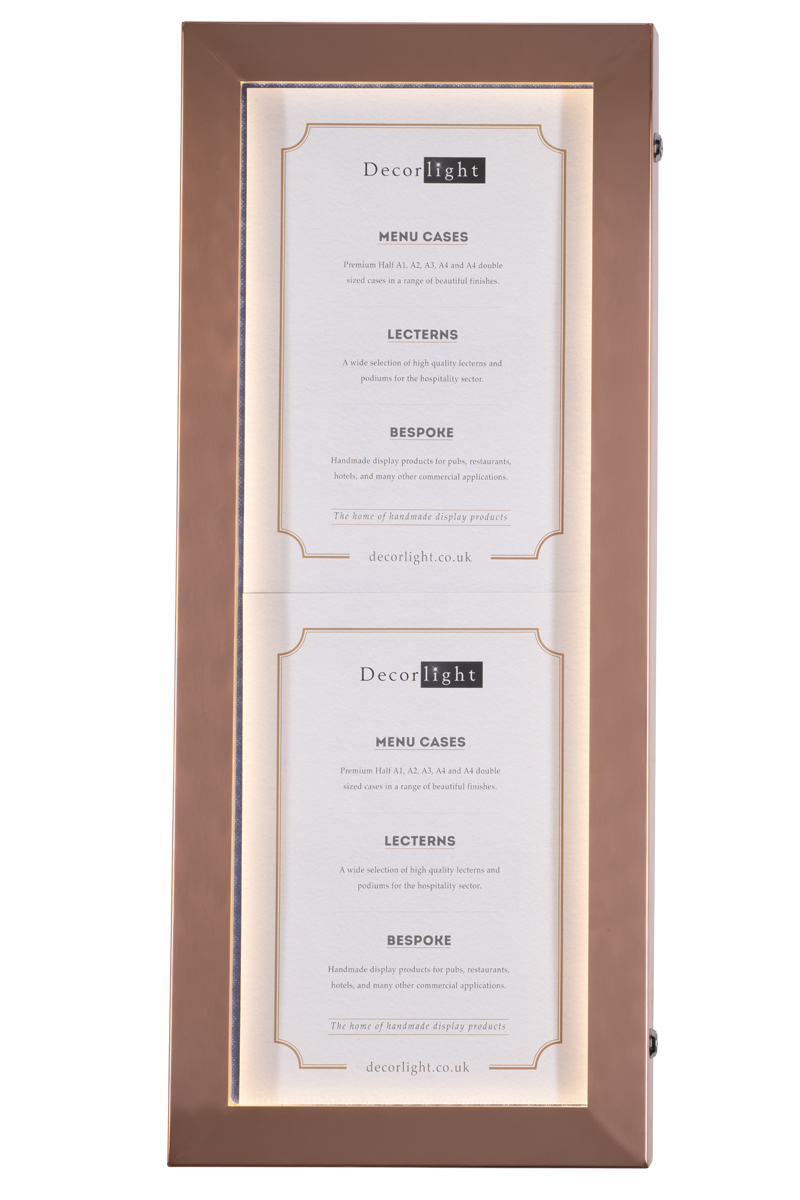 Cafe A1 Half Copper Menu Case
