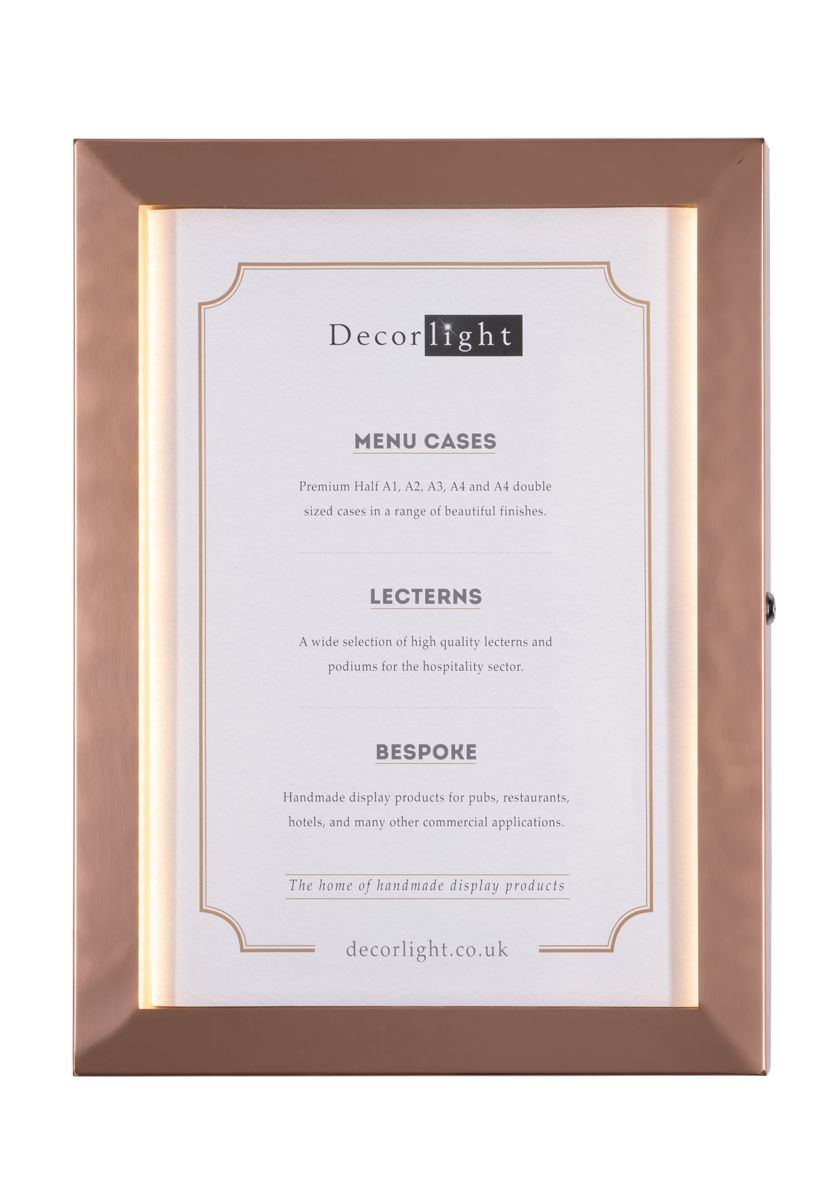 Cafe A2 Copper Menu Case