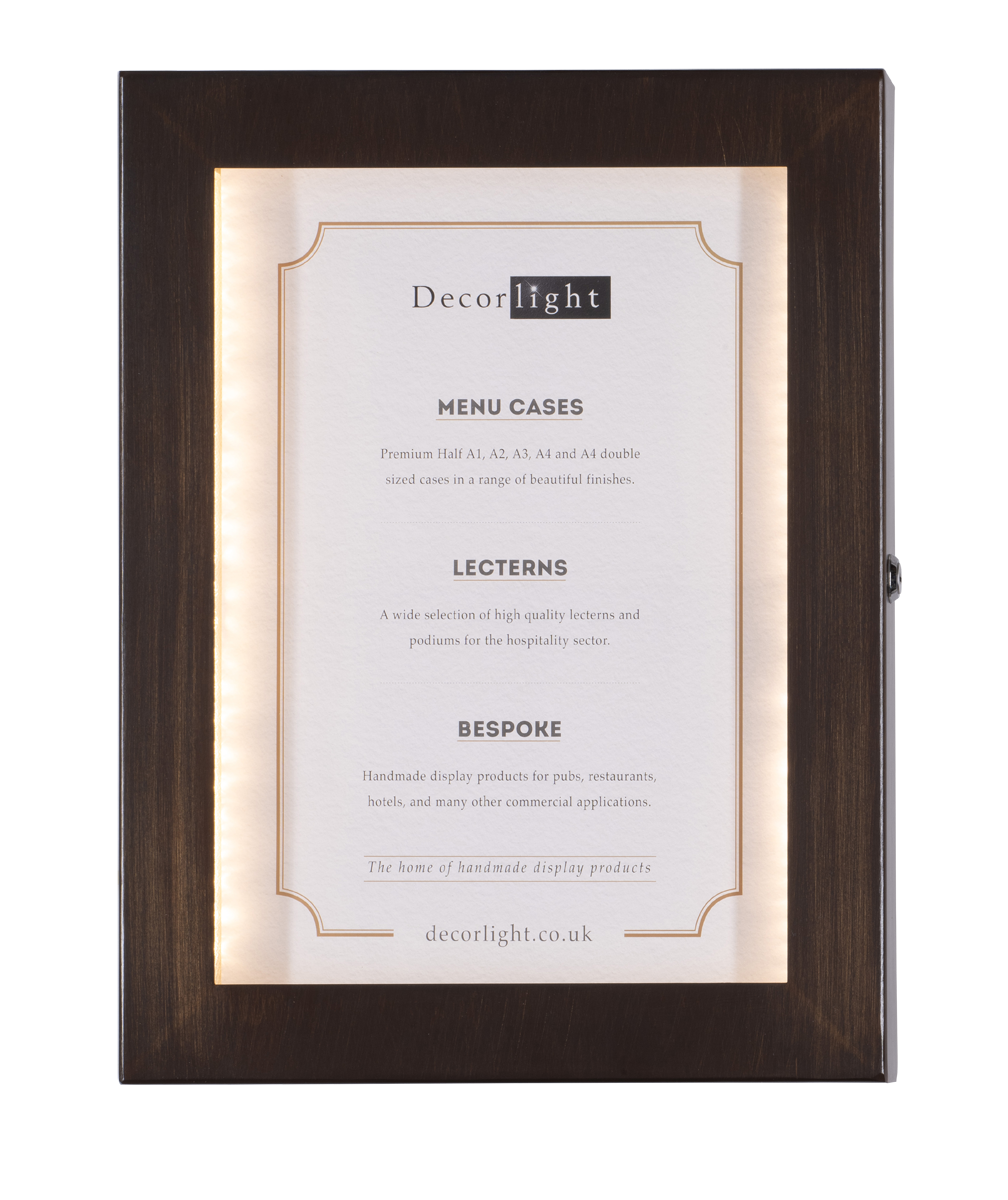 Cafe A3 Antique Bronze Menu Case