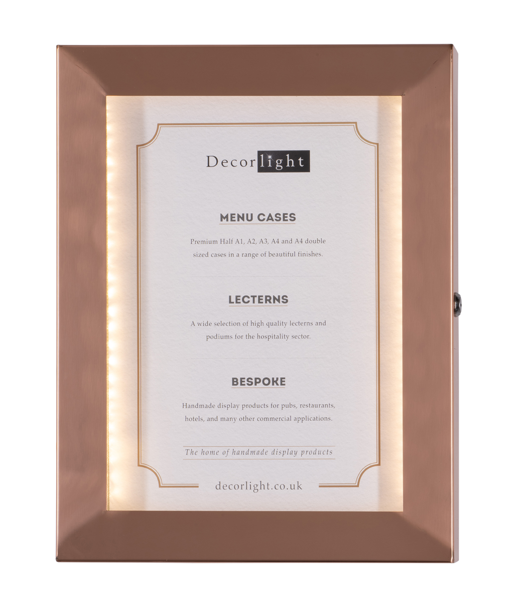 Cafe A3 Copper Menu Case