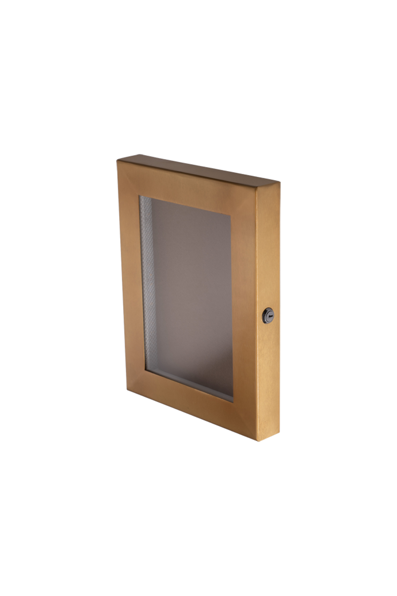 Cafe A4 Antique Brass Menu Case