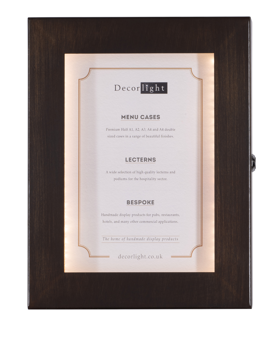 Cafe A4 Antique Bronze Menu Case