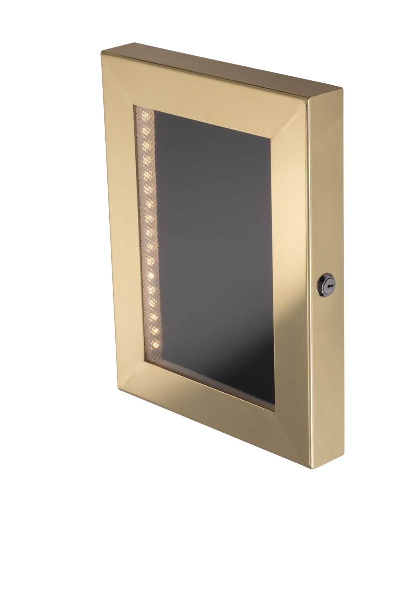 Cafe A4 Brass Menu Case