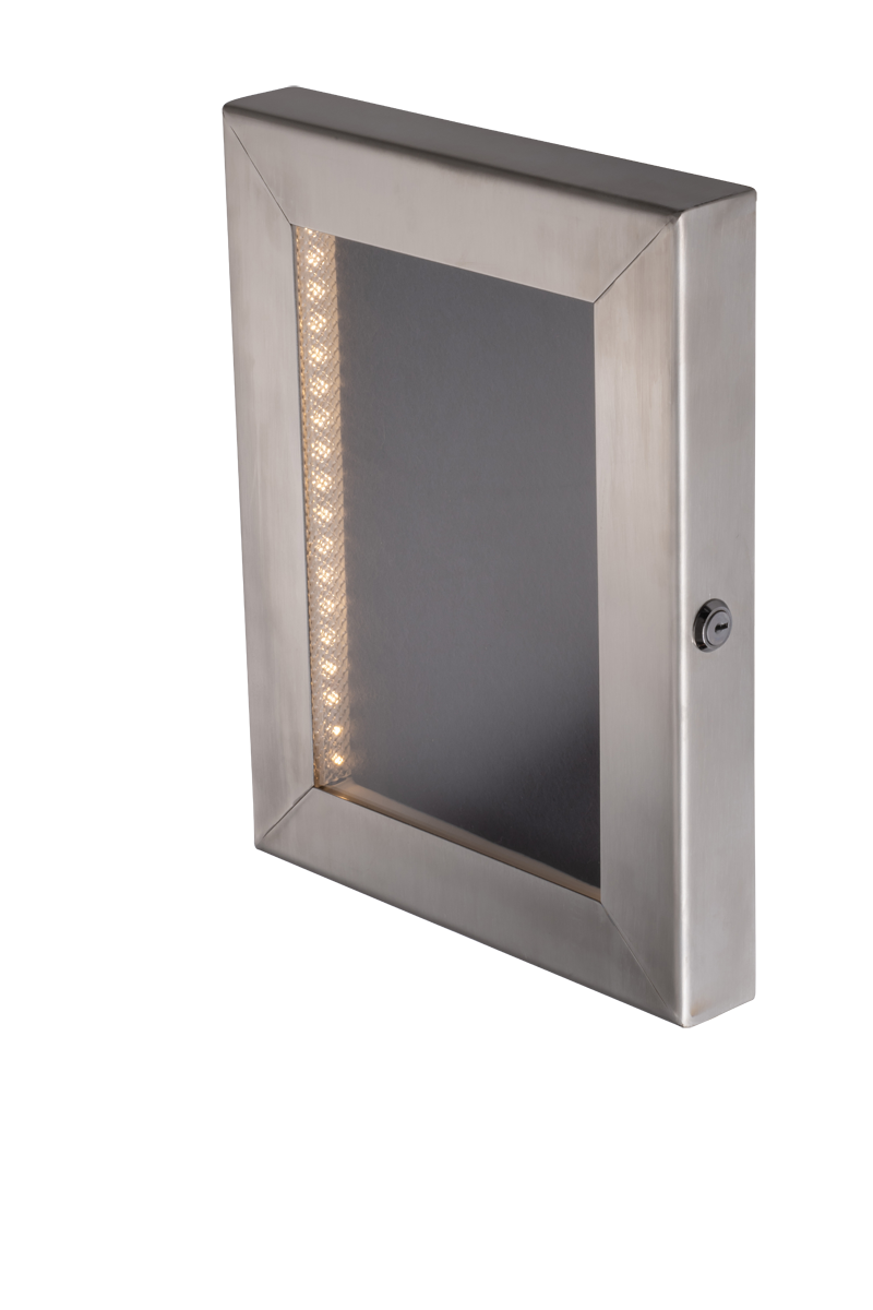 Cafe A4 Brushed Stainless Steel Menu Case