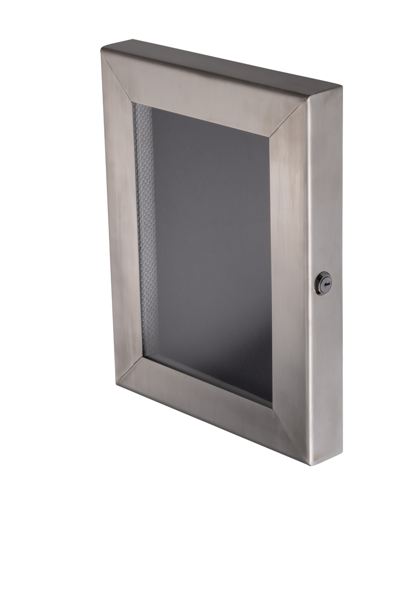 Cafe A4 Brushed Stainless Steel Menu Case