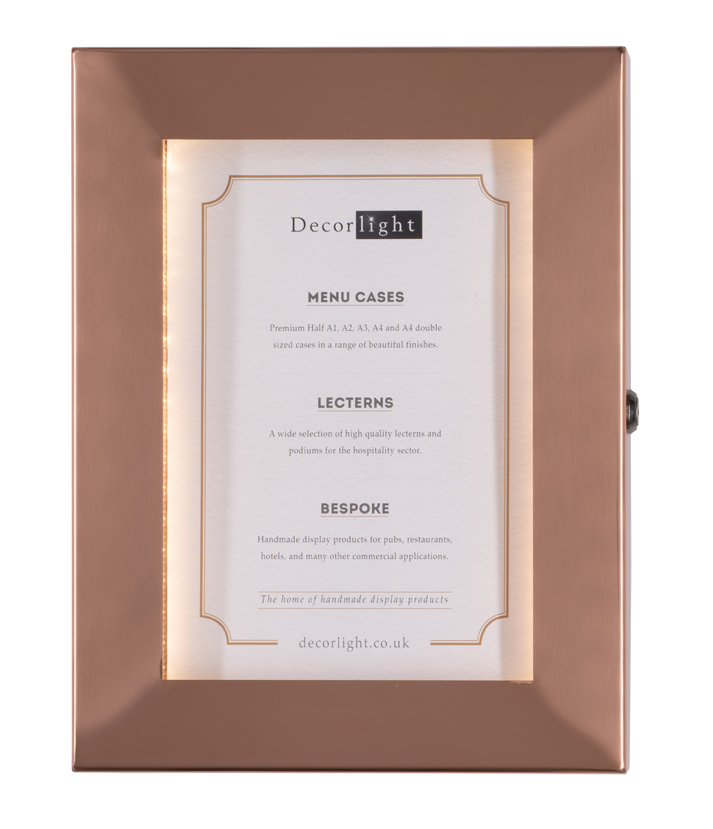 Cafe A4 Copper Menu Case