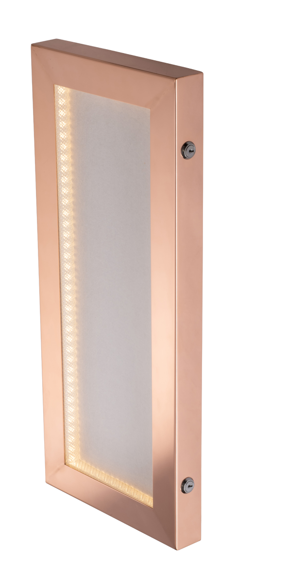 Cafe Double A4 Copper Menu Case