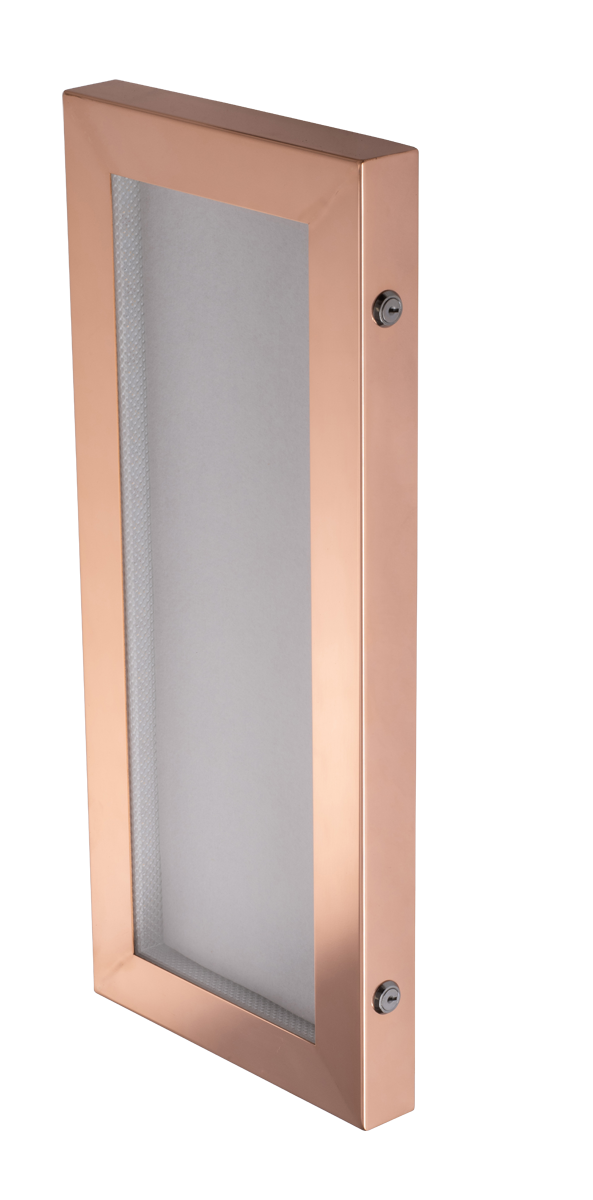 Cafe Double A4 Copper Menu Case